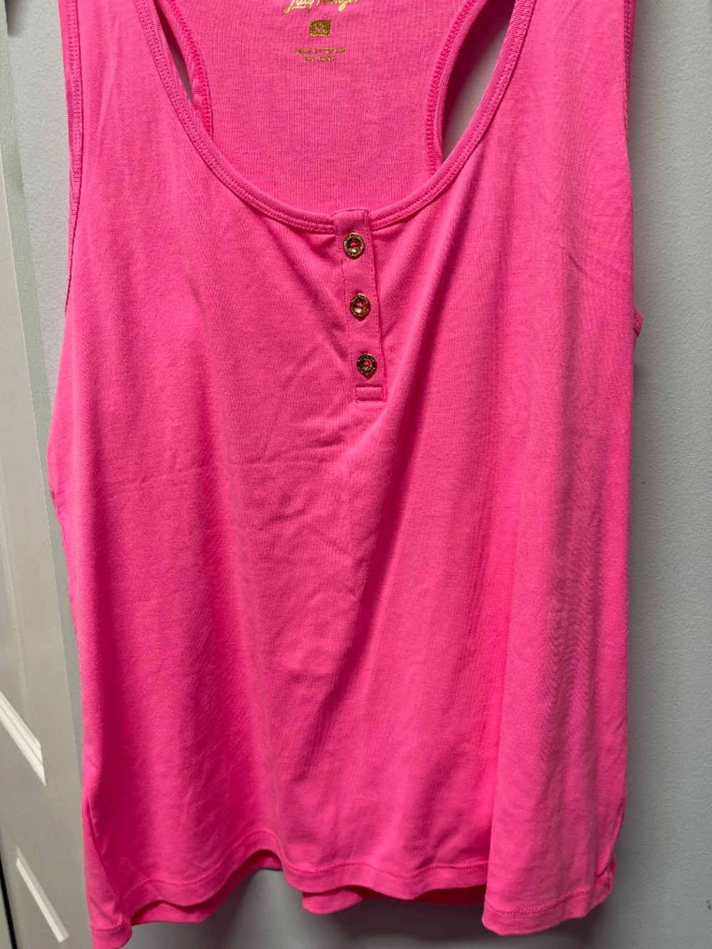 NWOT Lilly Pulitzer XL Henley Tank top